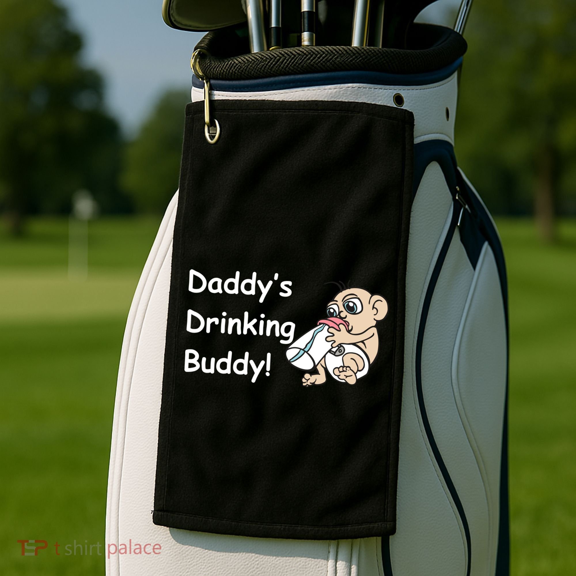 Daddy's Drinking Buddy Golf Towel