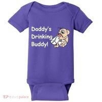 Daddy's Drinking Buddy Baby Bodysuit thumb 0