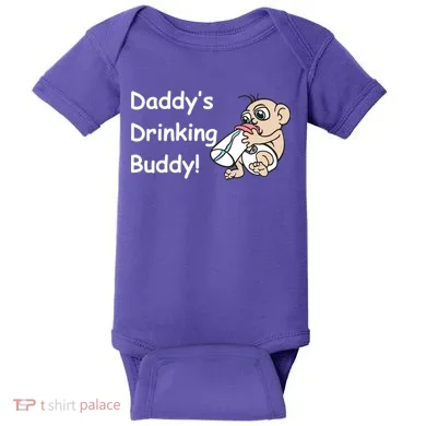 Daddy's Drinking Buddy Baby Bodysuit