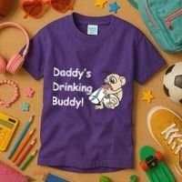 Daddy's Drinking Buddy Kids T-Shirt thumb 3