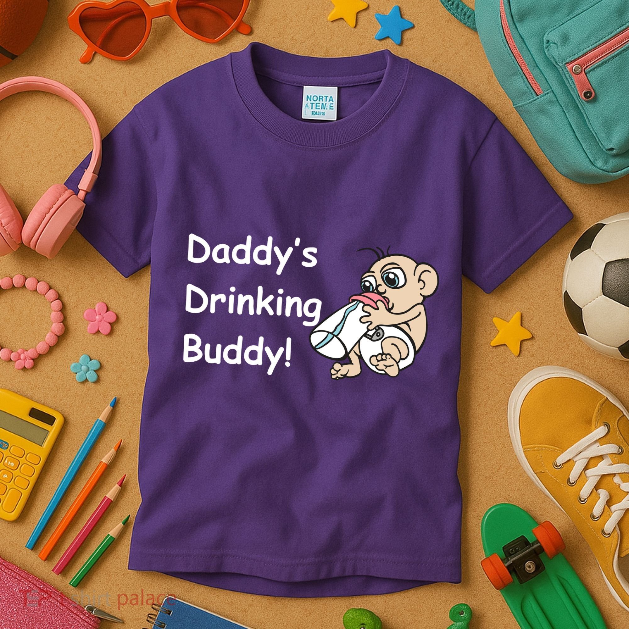 Daddy's Drinking Buddy Kids T-Shirt