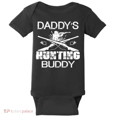 Daddy's Hunting Buddy Baby Bodysuit