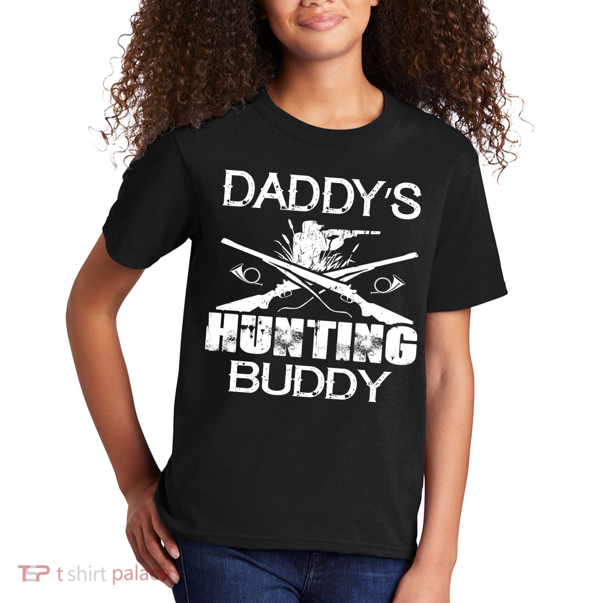 Daddy's Hunting Buddy Kids T-Shirt