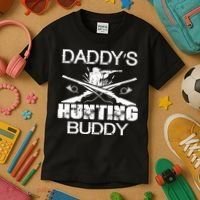Daddy's Hunting Buddy Kids T-Shirt thumb 3