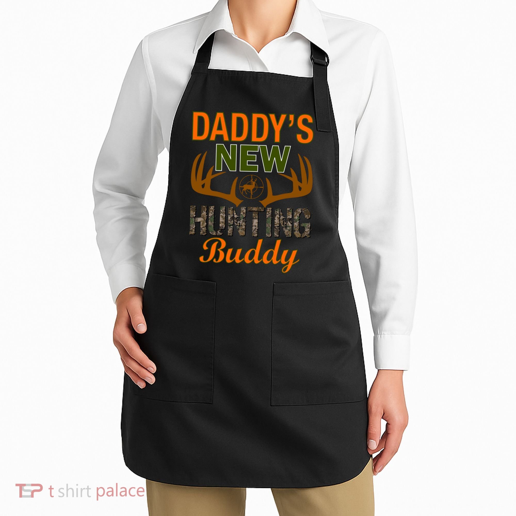 Daddy's New Hunting Buddy Apron
