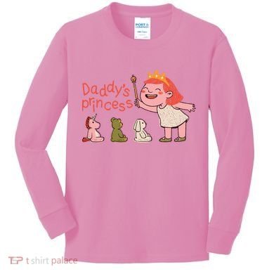 Daddy's Princess Kids Long Sleeve Shirt