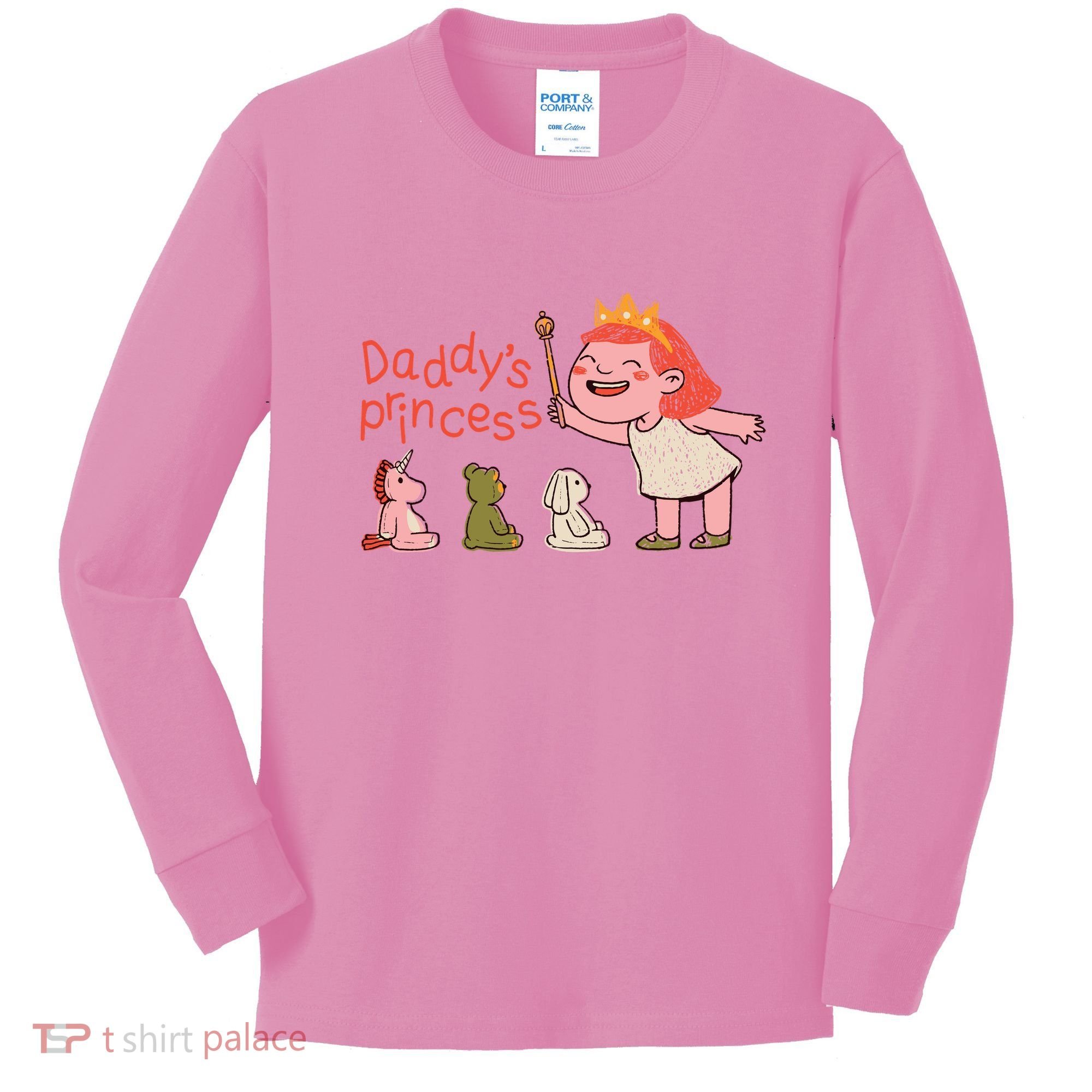 Daddy's Princess Kids Long Sleeve Shirt