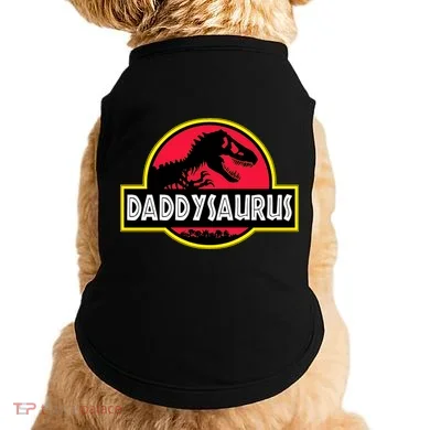 Daddysaurus Funny Daddy Dinosaur Doggie Tank