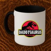 Daddysaurus Funny Daddy Dinosaur Coffee Mug thumb 2