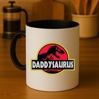 Daddysaurus Funny Daddy Dinosaur Coffee Mug thumb 4