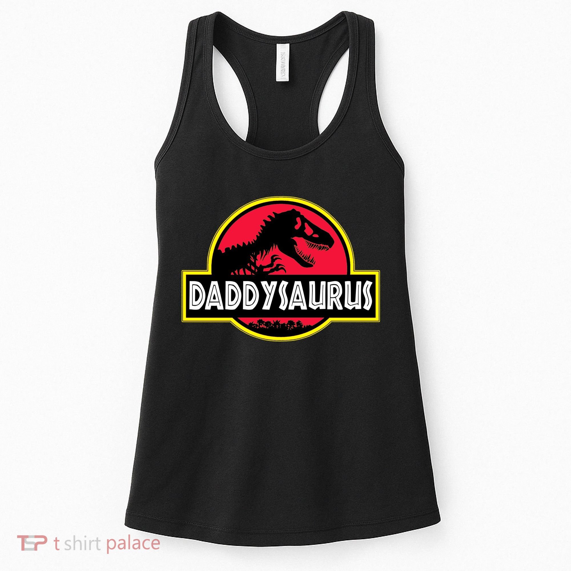 Daddysaurus Funny Daddy Dinosaur Women's Tank Top