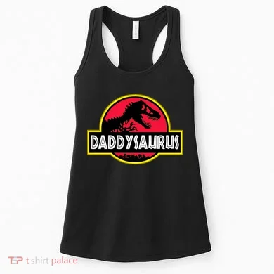 Daddysaurus Funny Daddy Dinosaur Women's Tank Top