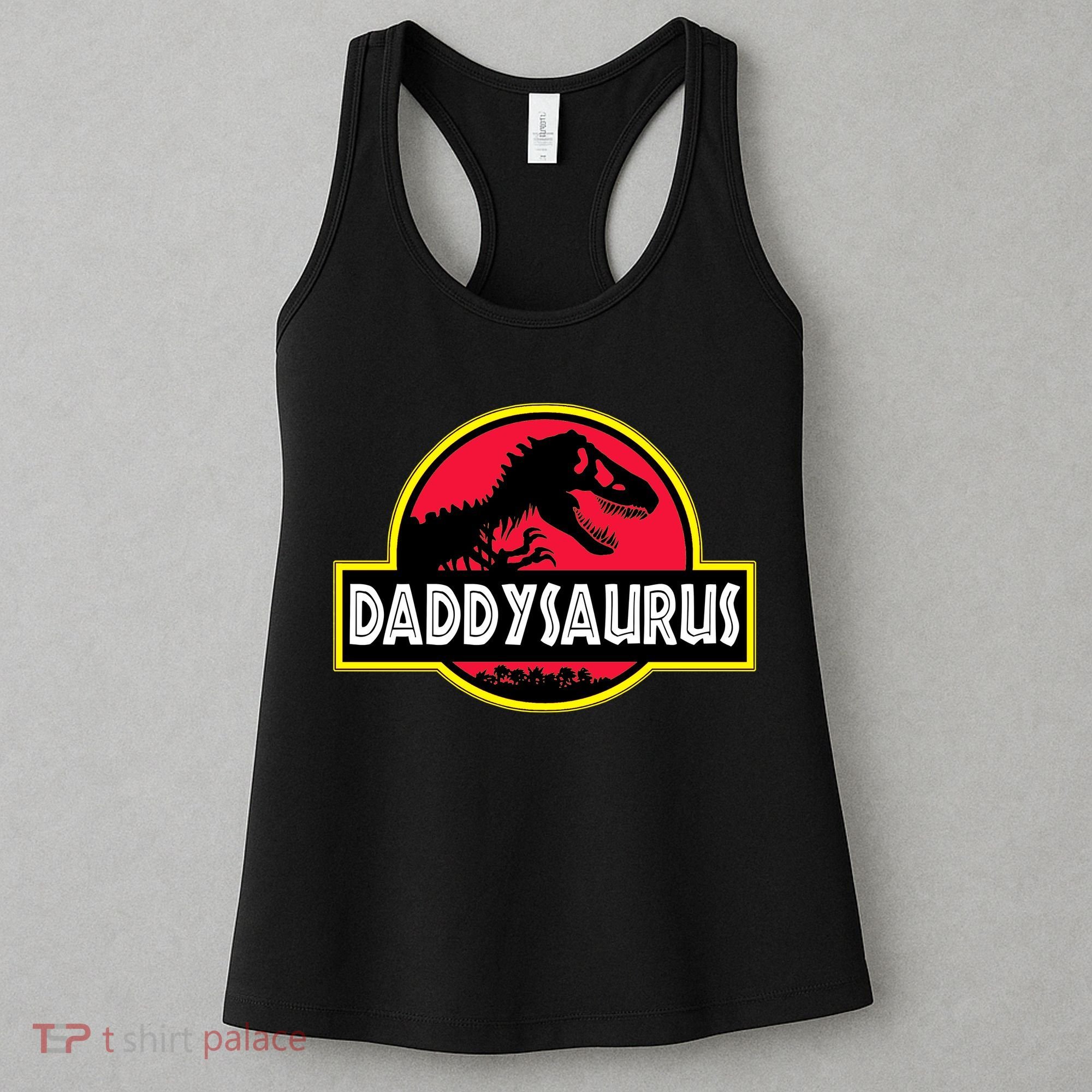 Daddysaurus Funny Daddy Dinosaur Women's Tank Top