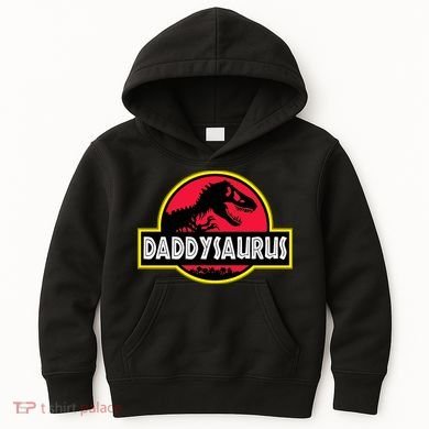 Daddysaurus Funny Daddy Dinosaur Kids Hoodie