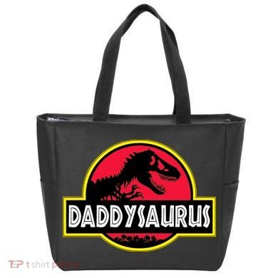 Daddysaurus Funny Daddy Dinosaur Tote Bag