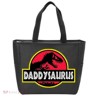 Daddysaurus Funny Daddy Dinosaur Tote Bag