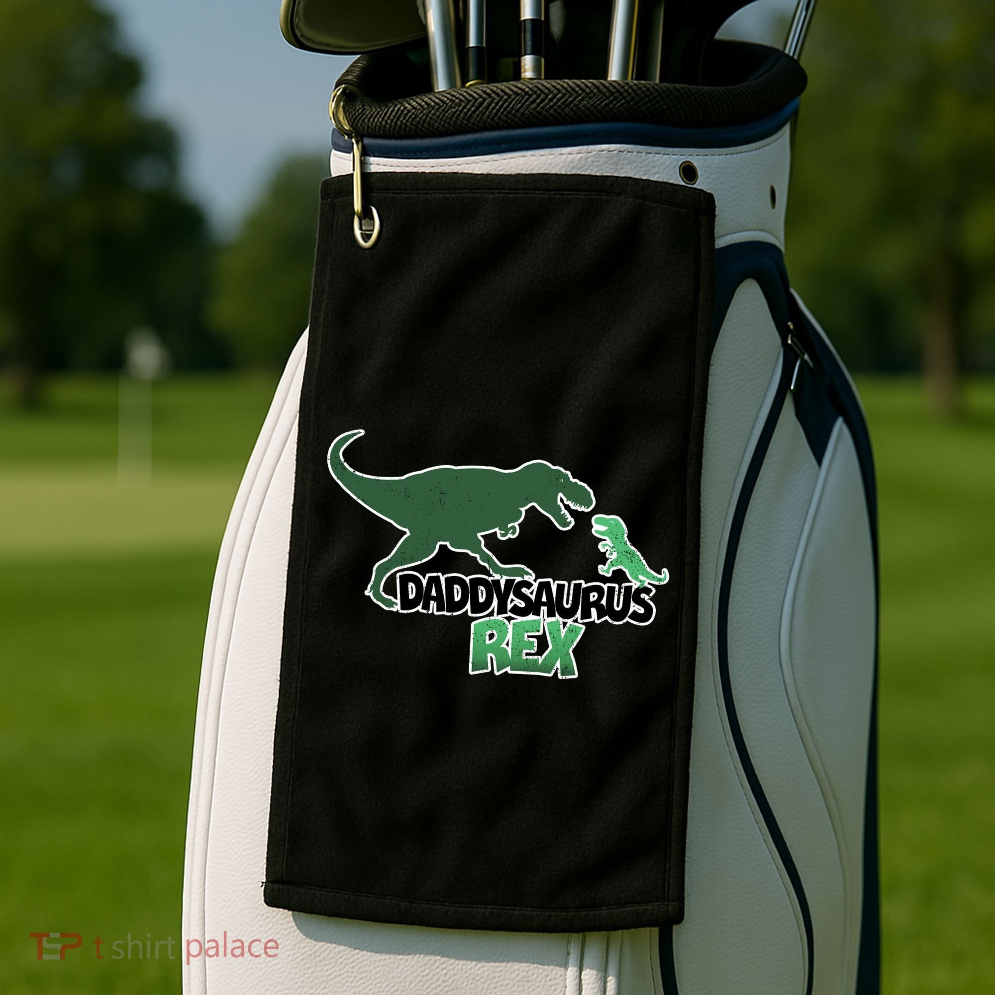 Daddysaurus Rex Golf Towel