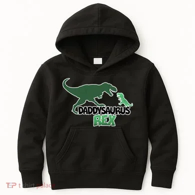 Daddysaurus Rex Kids Hoodie