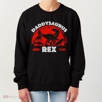 Daddysaurus Rex Cute Dad Spoof Women's Sweatshirt thumb 0