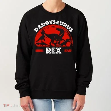 Daddysaurus Rex Cute Dad Spoof Women's Sweatshirt