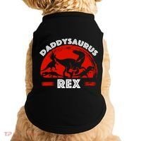 Daddysaurus Rex Cute Dad Spoof Doggie Tank thumb 0