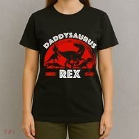 Daddysaurus Rex Cute Dad Spoof T-Shirt thumb 4