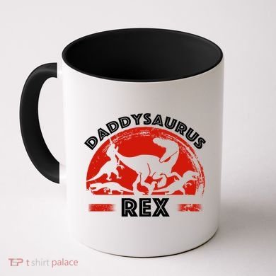 Daddysaurus Rex Cute Dad Spoof Coffee Mug
