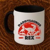 Daddysaurus Rex Cute Dad Spoof Coffee Mug thumb 2