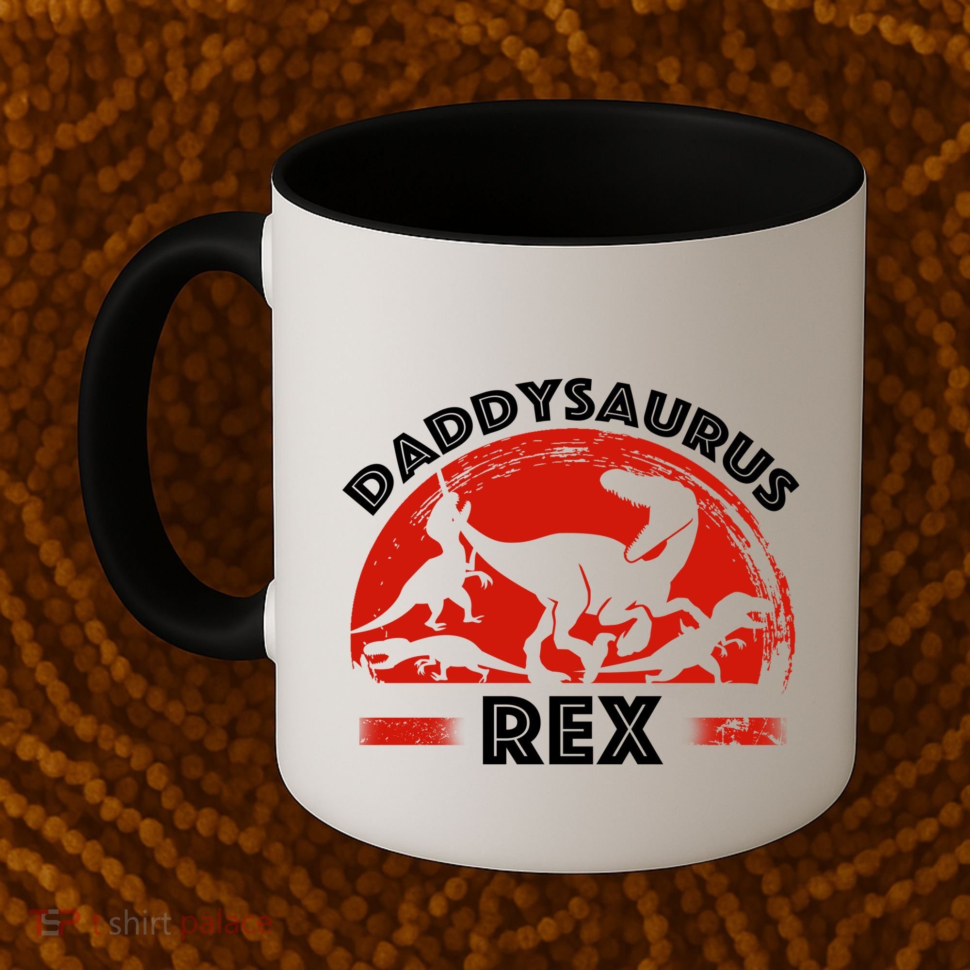 Daddysaurus Rex Cute Dad Spoof Coffee Mug