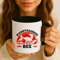 Daddysaurus Rex Cute Dad Spoof Coffee Mug thumb 3