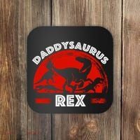 Daddysaurus Rex Cute Dad Spoof Coaster thumb 0