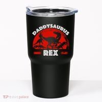 Daddysaurus Rex Cute Dad Spoof Tumbler thumb 0