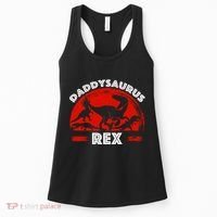 Daddysaurus Rex Cute Dad Spoof Women's Tank Top thumb 0