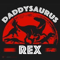 Daddysaurus Rex Cute Dad Spoof Tank Top thumb 6