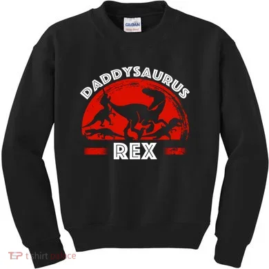 Daddysaurus Rex Cute Dad Spoof Kids Sweatshirt