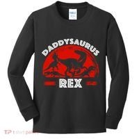Daddysaurus Rex Cute Dad Spoof Kids Long Sleeve Shirt thumb 0