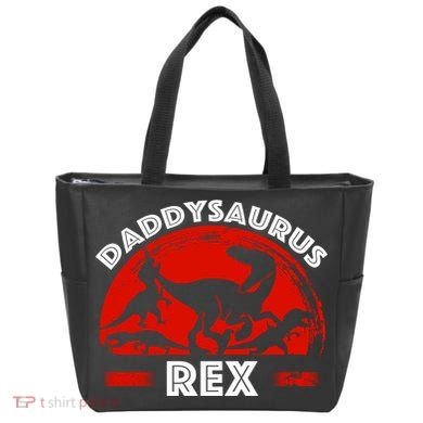 Daddysaurus Rex Cute Dad Spoof Tote Bag