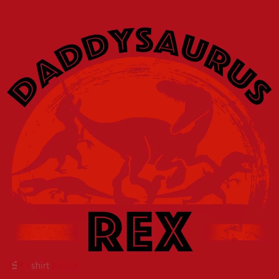 Daddysaurus Rex Cute Dad Spoof Christmas Stocking