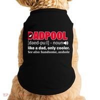 Dadpool Like A Dad Only Cooler Doggie Tank thumb 0