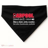 Dadpool Like A Dad Only Cooler USA-Made Doggie Bandana thumb 0