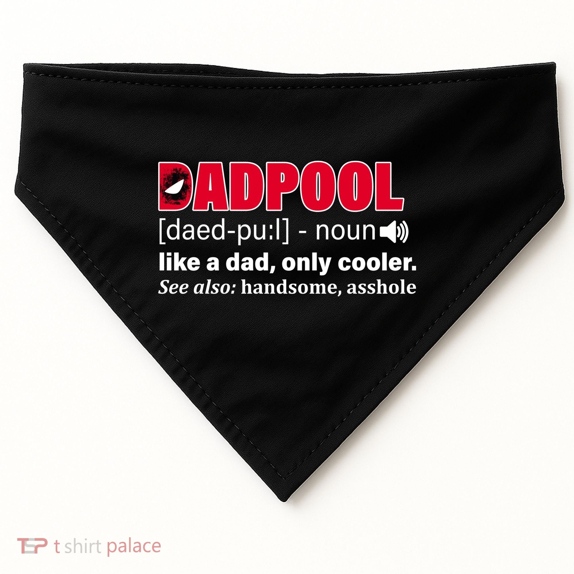 Dadpool Like A Dad Only Cooler USA-Made Doggie Bandana