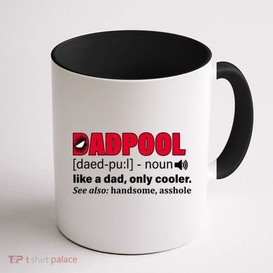 Dadpool Like A Dad Only Cooler Coffee Mug back