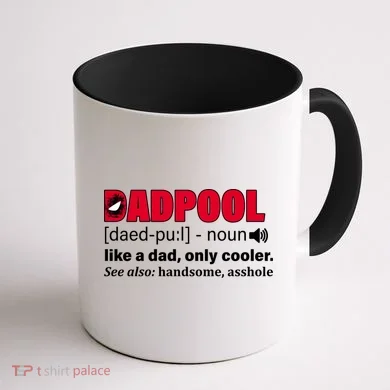 Dadpool Like A Dad Only Cooler Coffee Mug back