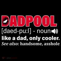 Dadpool Like A Dad Only Cooler Kids Hoodie thumb 5
