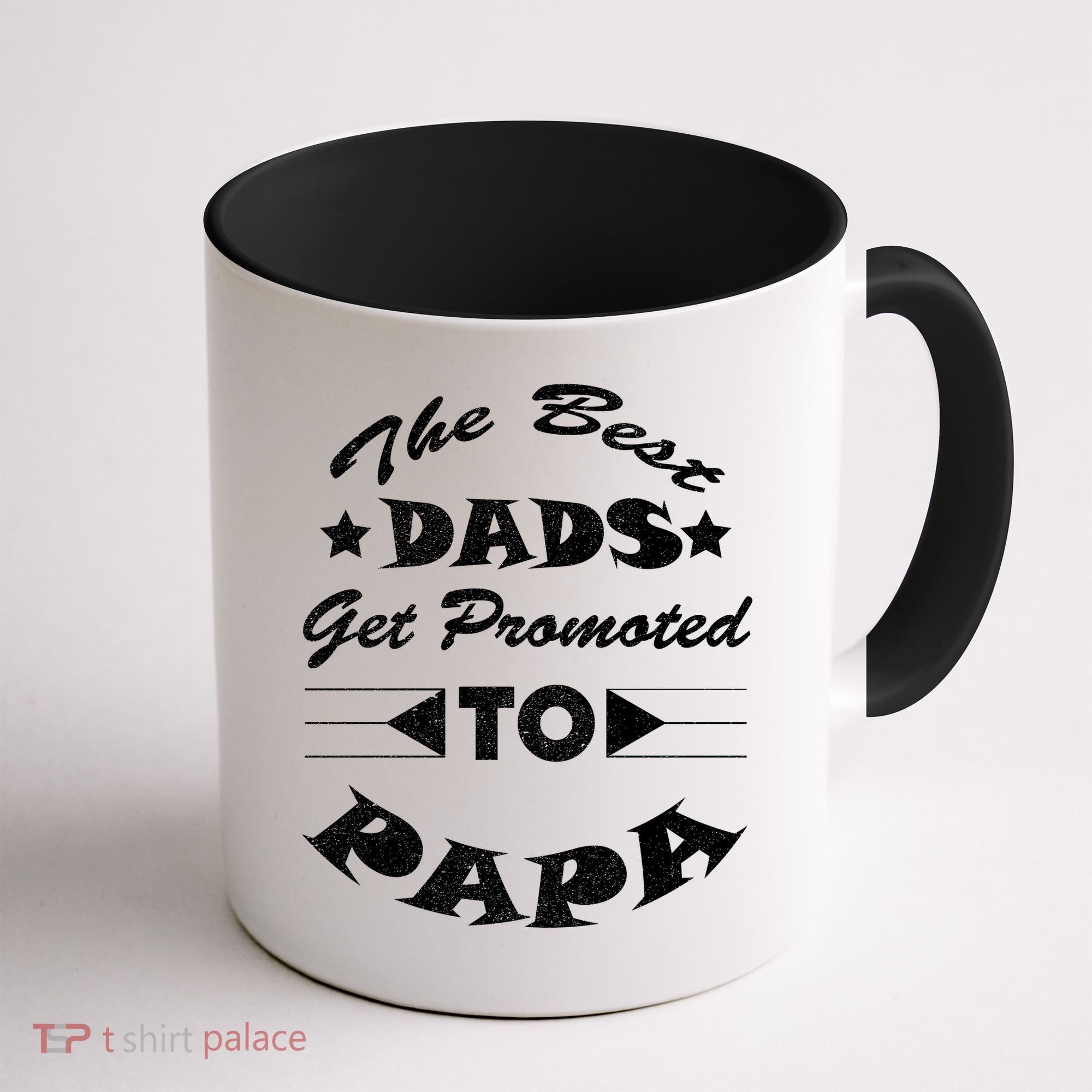 Dads Get Promoted To Papa Funny Father's Day Coffee Mug