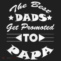 Dads Get Promoted To Papa Funny Father's Day Beanie thumb 2