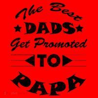 Dads Get Promoted To Papa Funny Father's Day Santa Hat thumb 1