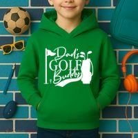 Dad's Golf Buddy Kids Hoodie thumb 2