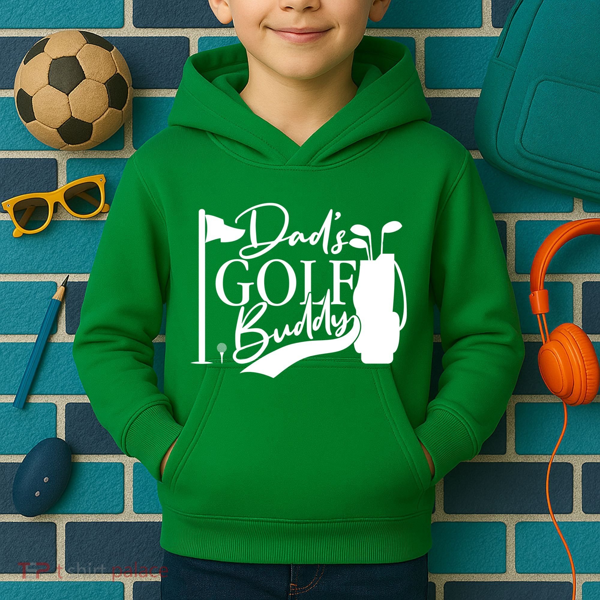 Dad's Golf Buddy Kids Hoodie