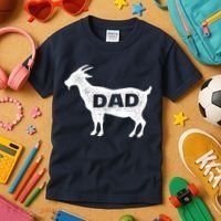 Dads The GOAT Kids T-Shirt thumb 3
